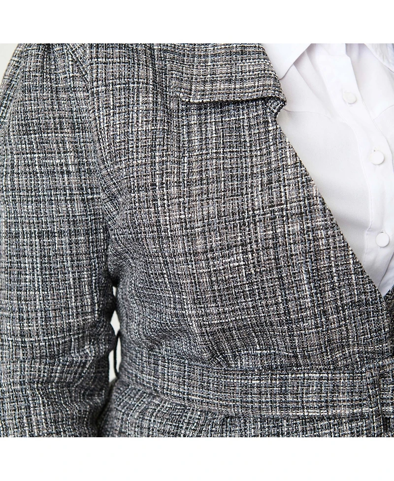 Unique Vintage Plus 1940s Tweed Belted Jacket