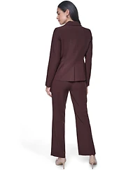 Calvin Klein Petite Notch Collar One-Button Jacket