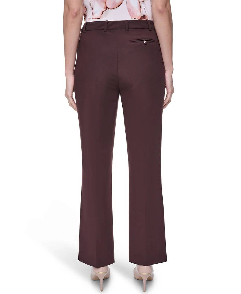 Calvin Klein Petite Mid-Rise Straight Pants