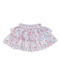 Sweet Wink Toddler Girls Patriotic Floral Skort