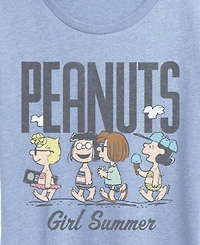 Hybrid Apparel Plus Peanuts Girl Summer Sally Marcie Lucy Pattie Short-Sleeve Graphic T-Shirt