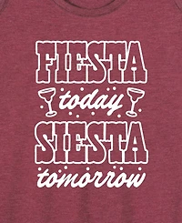 Hybrid Apparel Plus Size Instant Message Fiesta Today Siesta Tomorrow Racerback Graphic Tank Top