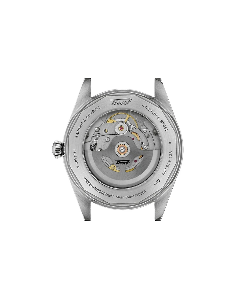 Tissot Unisex Round Silver Stainless Steel Watch 39mm