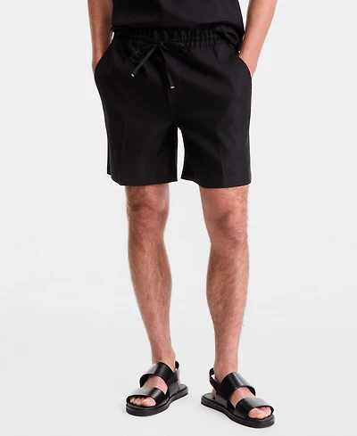 Alfani Men's Linen-Blend Knit Drawstring Shorts, Macy's Exclusive