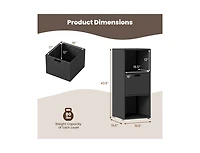 sumyeg Outdoor Storage Cabinet Patio Wicker Organizer with Drawer