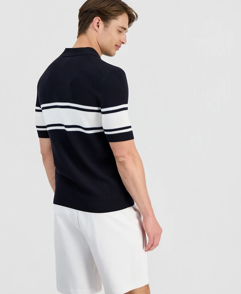 Hugo by Boss Men's Sholton Colorblock Zipper Polo Shirt