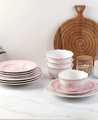 222 Fifth Genevieve 12-Pc. Dinnerware Set, Service for 4