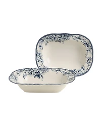 222 Fifth Adelaide Blue Serving Bowls, Set of 2