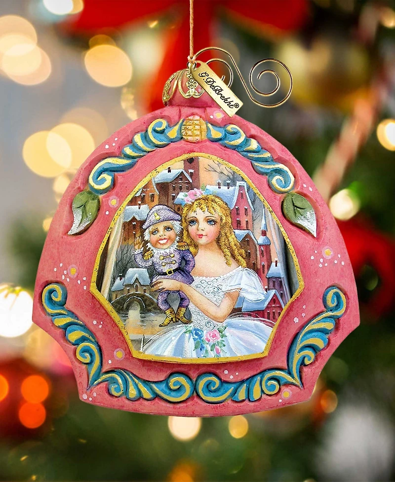 G.DeBrekht Hand Painted Nutcracker Scenic Ornament