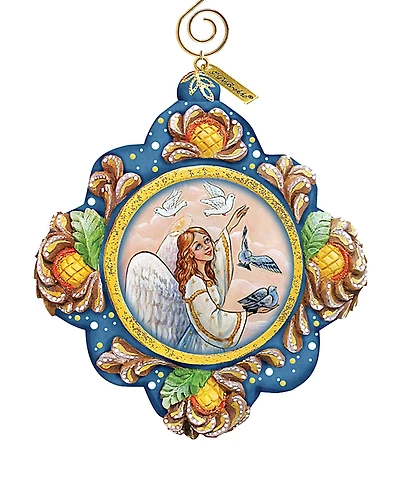 G.DeBrekht Hand Painted Scenic Ornament Beautiful Peace