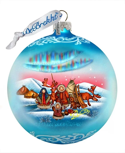 G.DeBrekht Northern Light Glass Ball Ornament