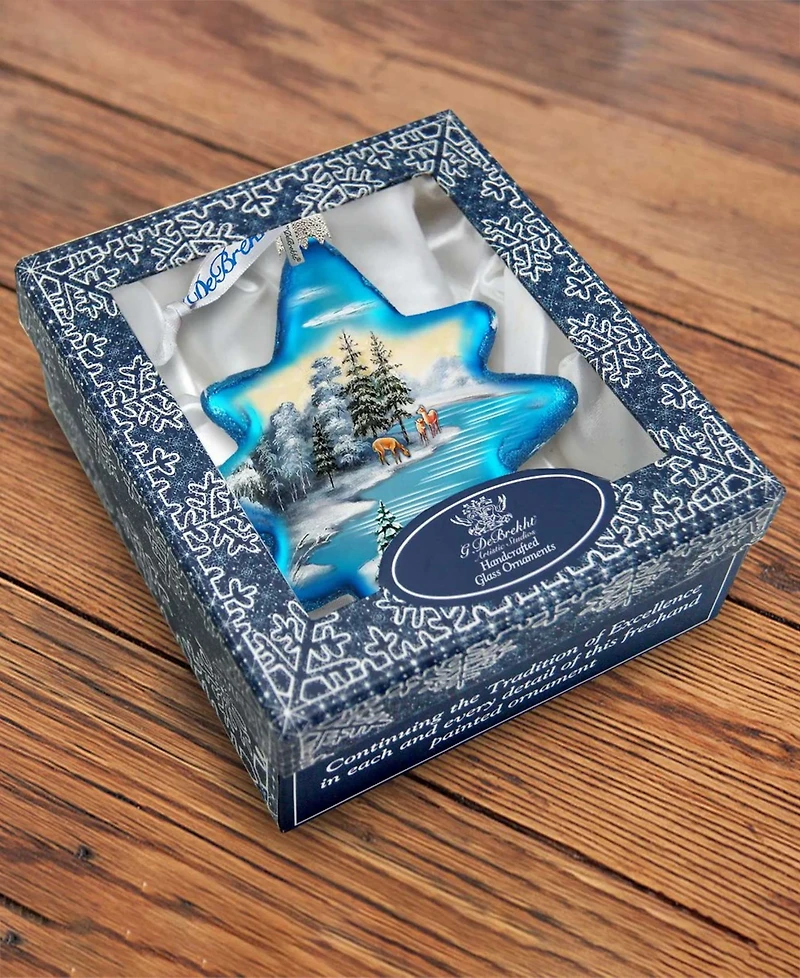 G.DeBrekht Peaceful Kingdom North Star Limited Edition Glass Ornament