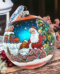 G.DeBrekht Limited Edition Oversized Ginger Bread House Glass Ornament
