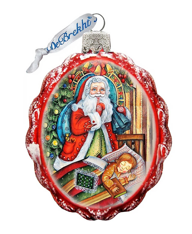 G.DeBrekht Christmas Night Glass Ornament - Set of 3