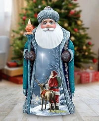 G.DeBrekht Woodcarved Hand Painted Starry Night Santa by Donna Gelsinger Figurine
