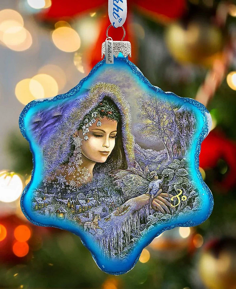 G.DeBrekht Winter Goddess Glass Ornament Holiday Splendor