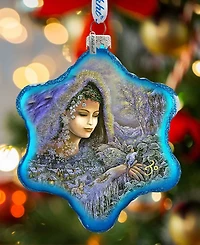 G.DeBrekht Winter Goddess Glass Ornament Holiday Splendor
