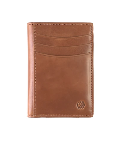 Johnston & Murphy Men's Hunter Glazed Magnetic Money Clip Wallet