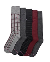 Tommy Hilfiger Men's Dress Crew Socks, 5-Pack