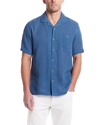 Weatherproof Vintage Men's Airtex Regular-Fit Textured Button-Down Camp Shirt