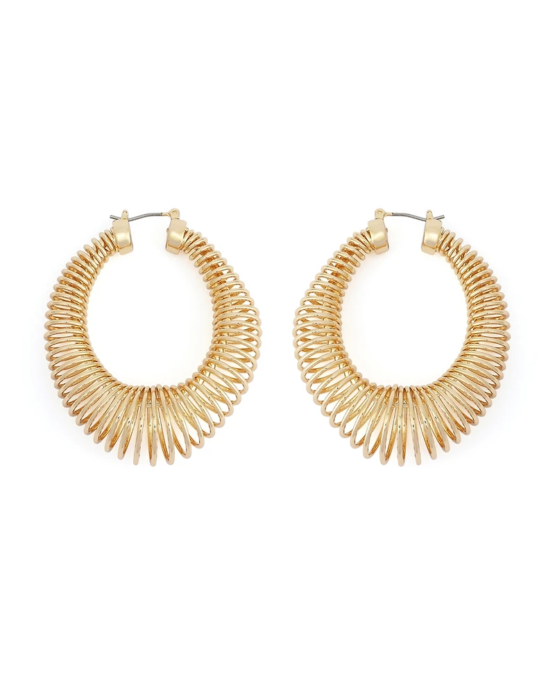 Robert Lee Morris Soho Gold Coiled Hoop Earrings