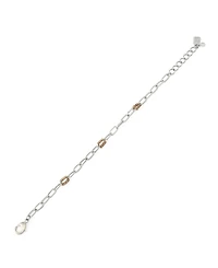 Robert Lee Morris Soho Two-Tone Paper Clip Chain Link Bracelet