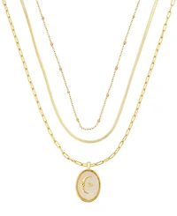 Unwritten Celestial Moon Trio Necklace Set