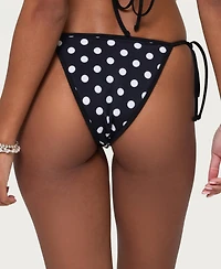 Edikted Women's Tora Polka Dot String Bikini Bottom