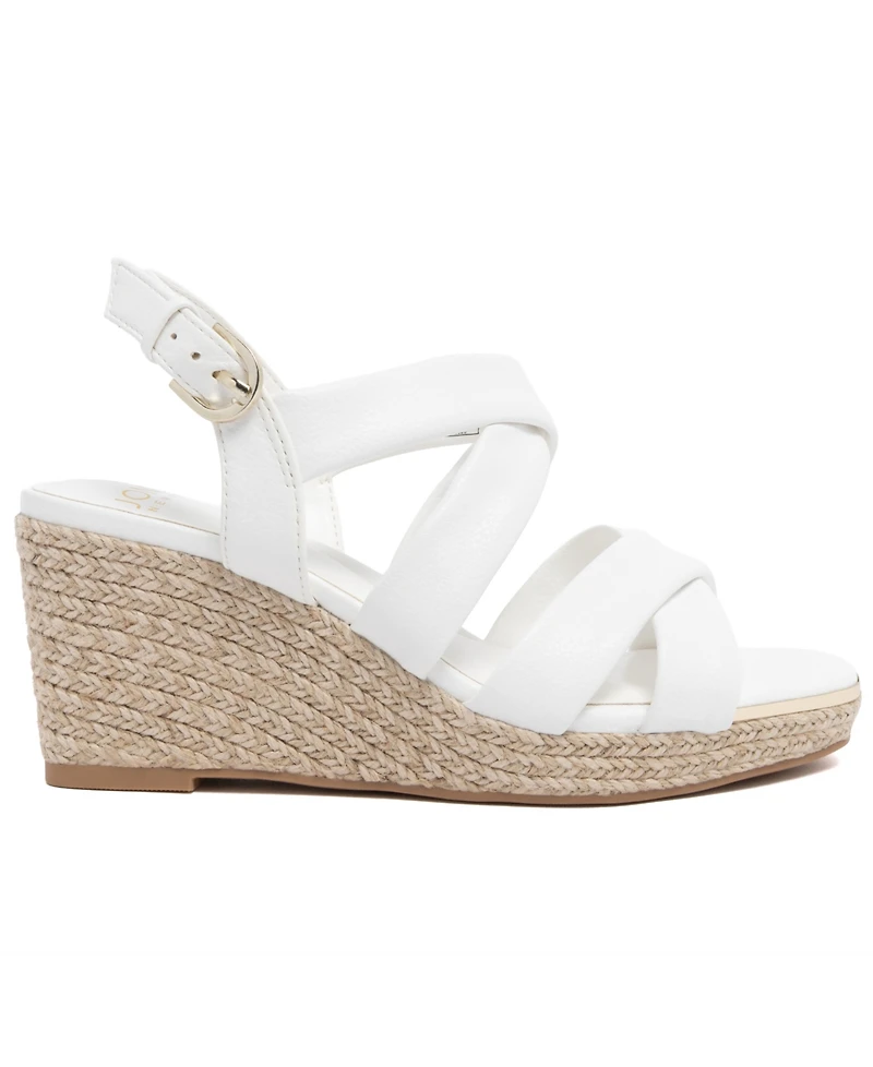 Jones New York Women's Harila Strappy Espadrille Wedge Sandals