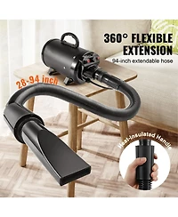 Cozito Dog Blow Dryer Pet Grooming 4 Nozzles Hose