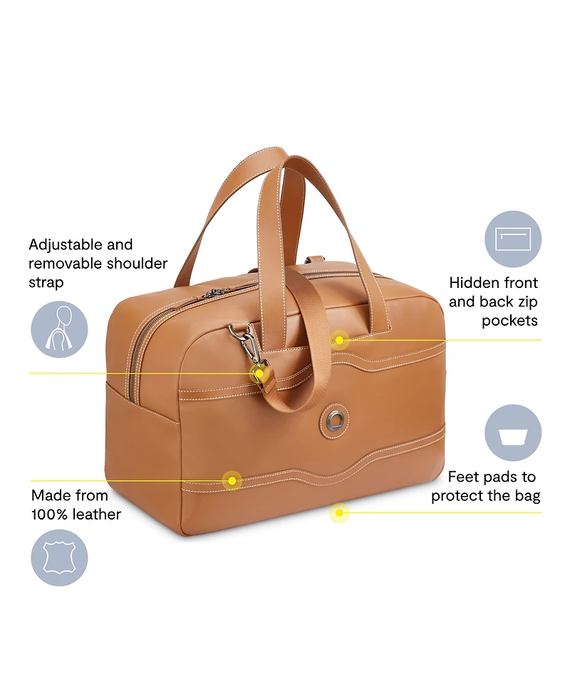 Delsey Paris Chatelet 18" Leather Duffel
