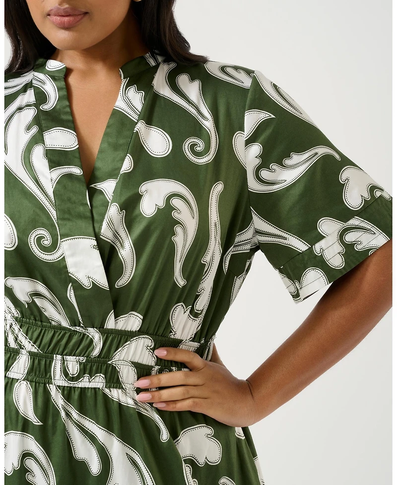 Estelle Sandswept Elasticated Midi Dress