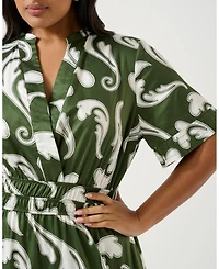 Estelle Sandswept Elasticated Midi Dress