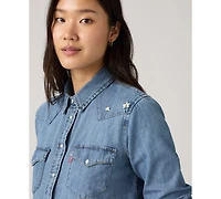 Levi's Women's The Ultimate Western Cotton Denim Shirt