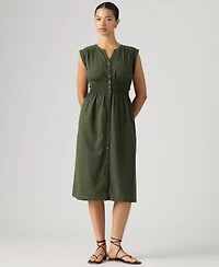 Levi's Women's Beatrice Button-Front Midi Dress