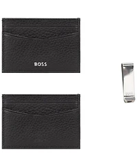 Hugo Boss Leather Cardholder and Money Clip, 2-Piece Gift Set