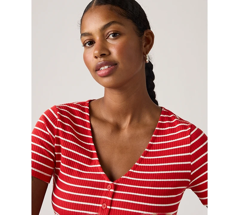 Levi's Women's Muse Short-Sleeve V-Neck Top