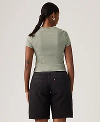 Levi's Women's Short-Sleeve Cropped Top
