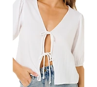 Rip Curl Women's Vibe Surf Tie-Front Top