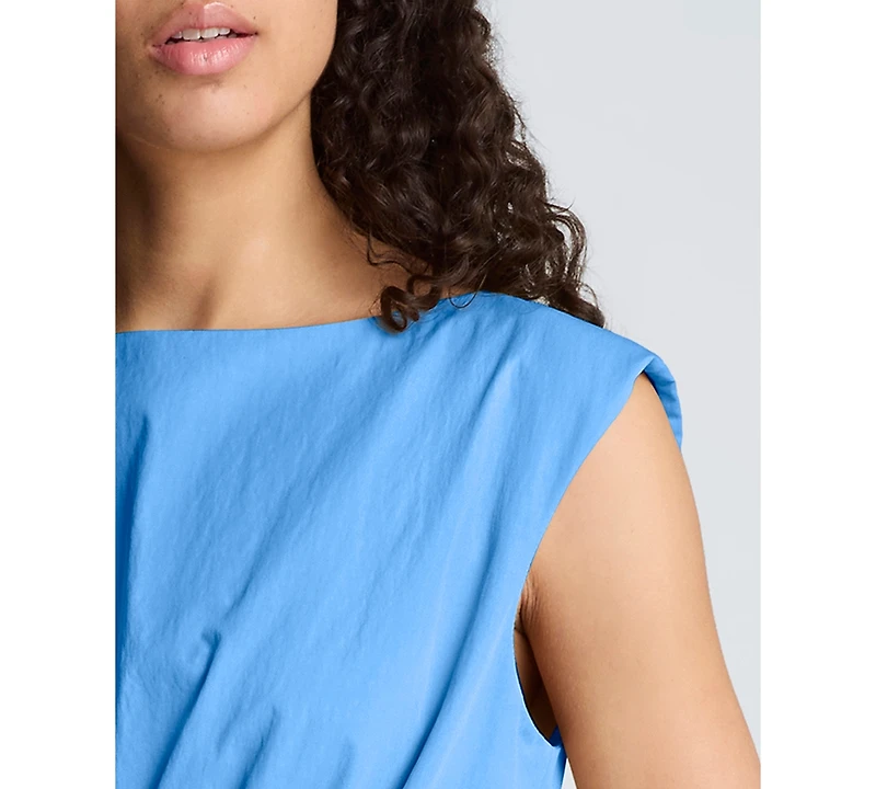 Kenneth Cole Women's Sleeveless Boat Neck Midi Dress