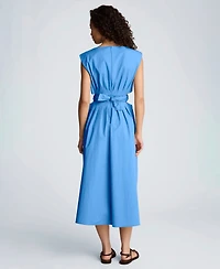 Kenneth Cole Women's Sleeveless Boat Neck Midi Dress