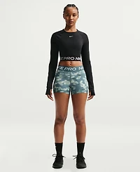 Nike Pro Women's 3" Mid-Rise Printed Biker Shorts