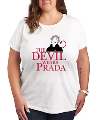 Hybrid Apparel Plus The Devil Wears Prada Miranda logo Short-Sleeve T-Shirt