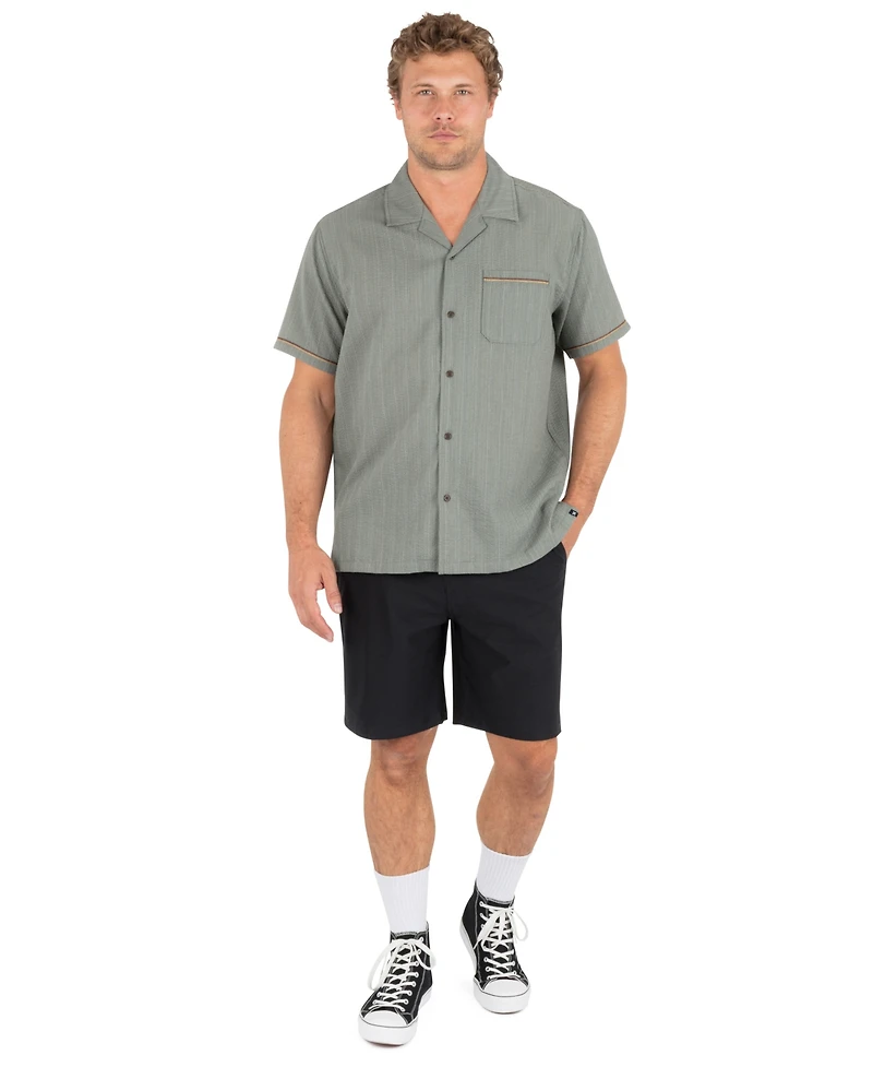 Hurley Men's Camp Collared Short-Sleeve Shirt