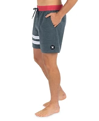 Hurley Men's Block Party Volley Stripe Swim Shorts