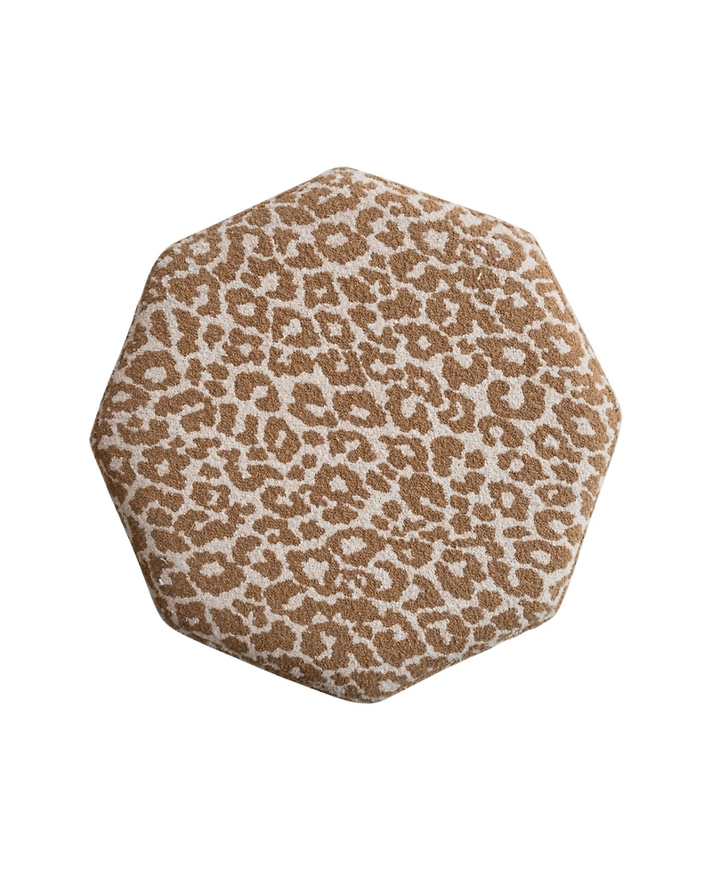 Storied Home 20" Cotton Upholstered Stool Ottoman