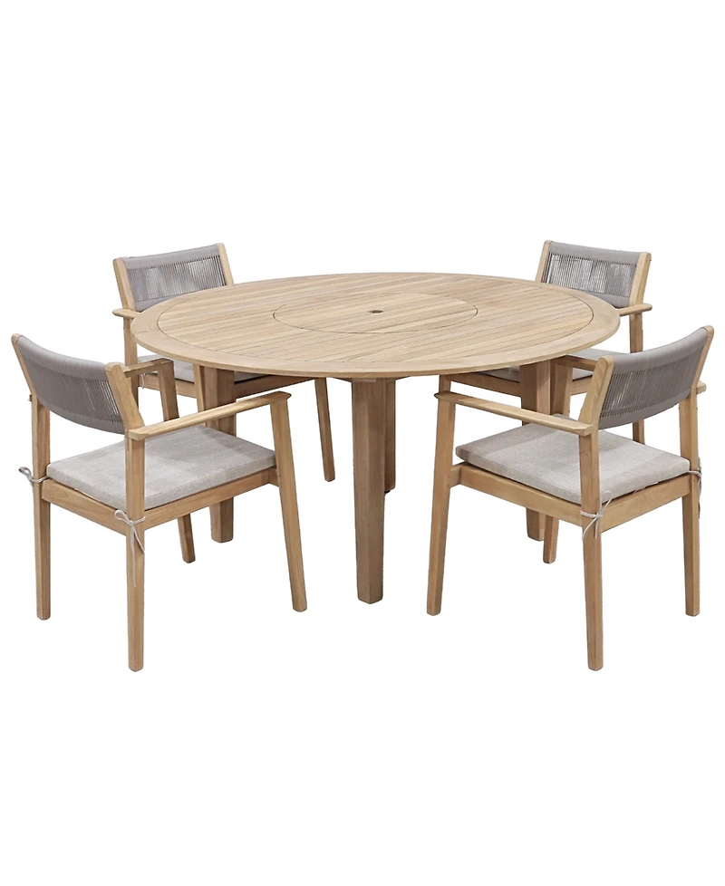 Bristol -Pc. Teak Outdoor Dining Chair Bundle
