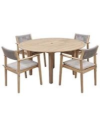 Bristol -Pc. Teak Outdoor Dining Chair Bundle