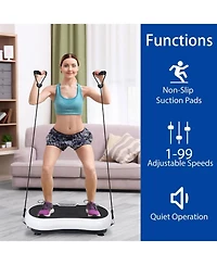 Zeny Vibration Plate Exercise Machine, Whole Body Workout Vibration Fitness Platform for Weight Loss, Toning Wellness, Home Gym Equipment