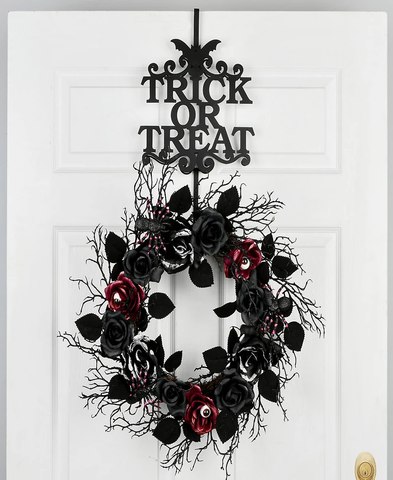 National Tree Company 19" Halloween "Trick or Treat" Wreath Hanger
